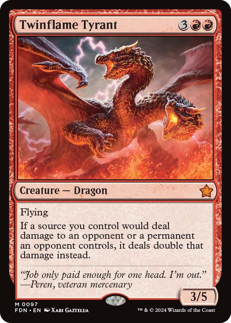 Image for Twinflame Tyrant (97) (Foil) (Foundations) - Magic: The Gathering
