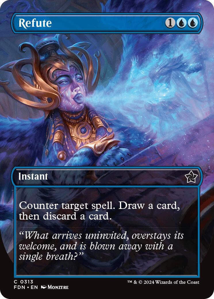 Image for Refute (Borderless) (313) (Foil) (Foundations) - Magic: The Gathering