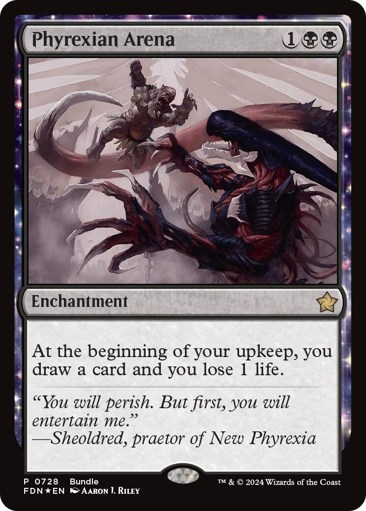 Image for Phyrexian Arena (FDN Bundle) (728) (Foil) (Unique and Miscellaneous Promos) (UMP) - Magic: The Gathering