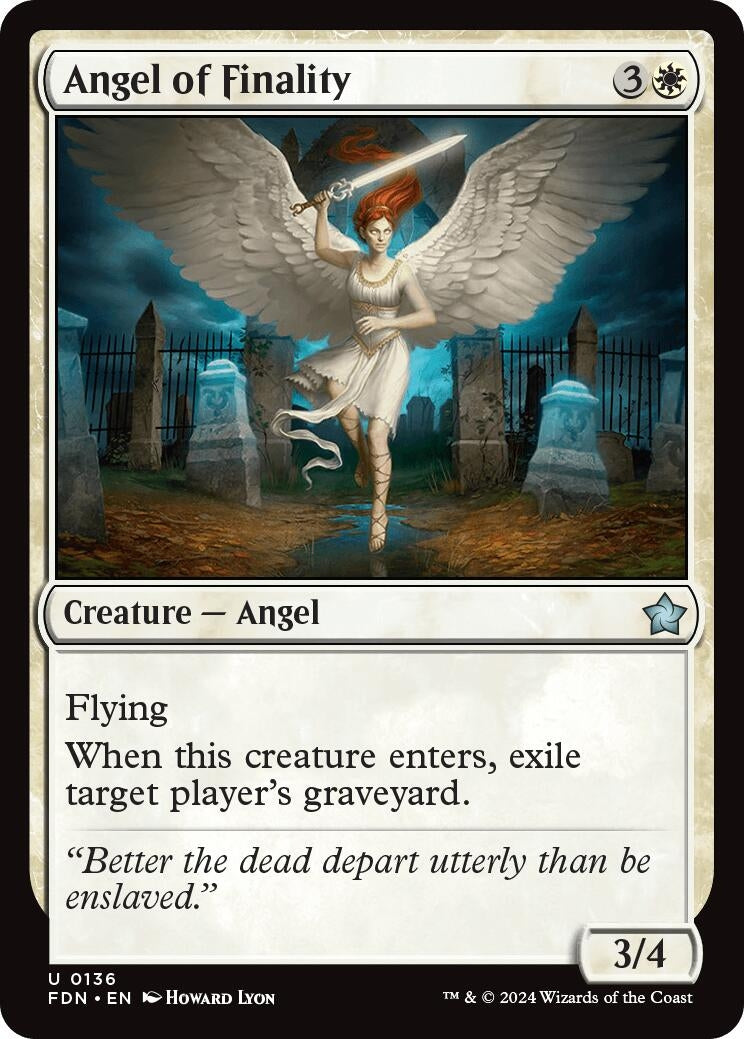 Image for Angel of Finality (136) (Foil) (Foundations) - Magic: The Gathering