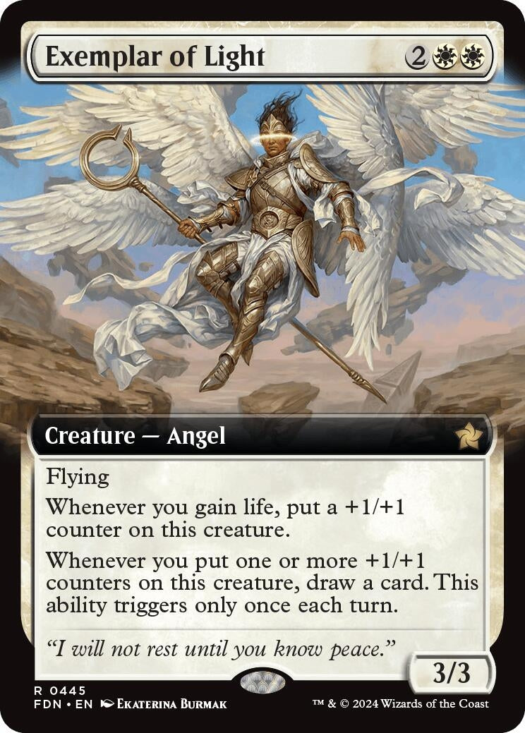 Image for Exemplar of Light (Extended Art) (445) (Foil) (Foundations) - Magic: The Gathering