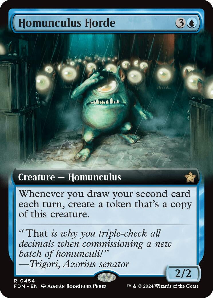 Image for Homunculus Horde (Extended Art) (454) (Foil) (Foundations) - Magic: The Gathering