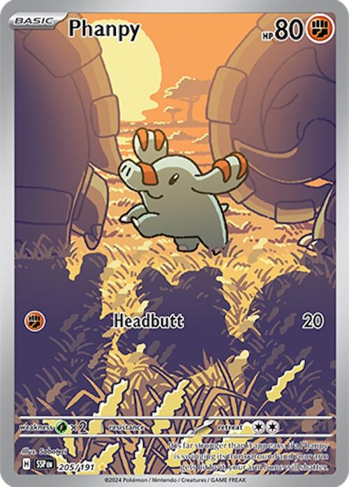 Image for Phanpy (205/191) (SV08: Surging Sparks) - Pokemon