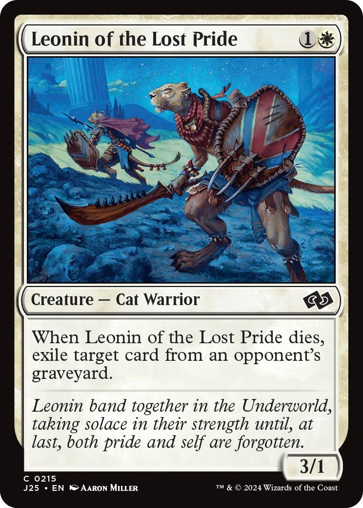 Image for Leonin of the Lost Pride (215) (Foundations Jumpstart) - Magic: The Gathering