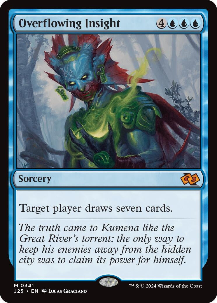 Image for Overflowing Insight (341) (Foundations Jumpstart) - Magic: The Gathering
