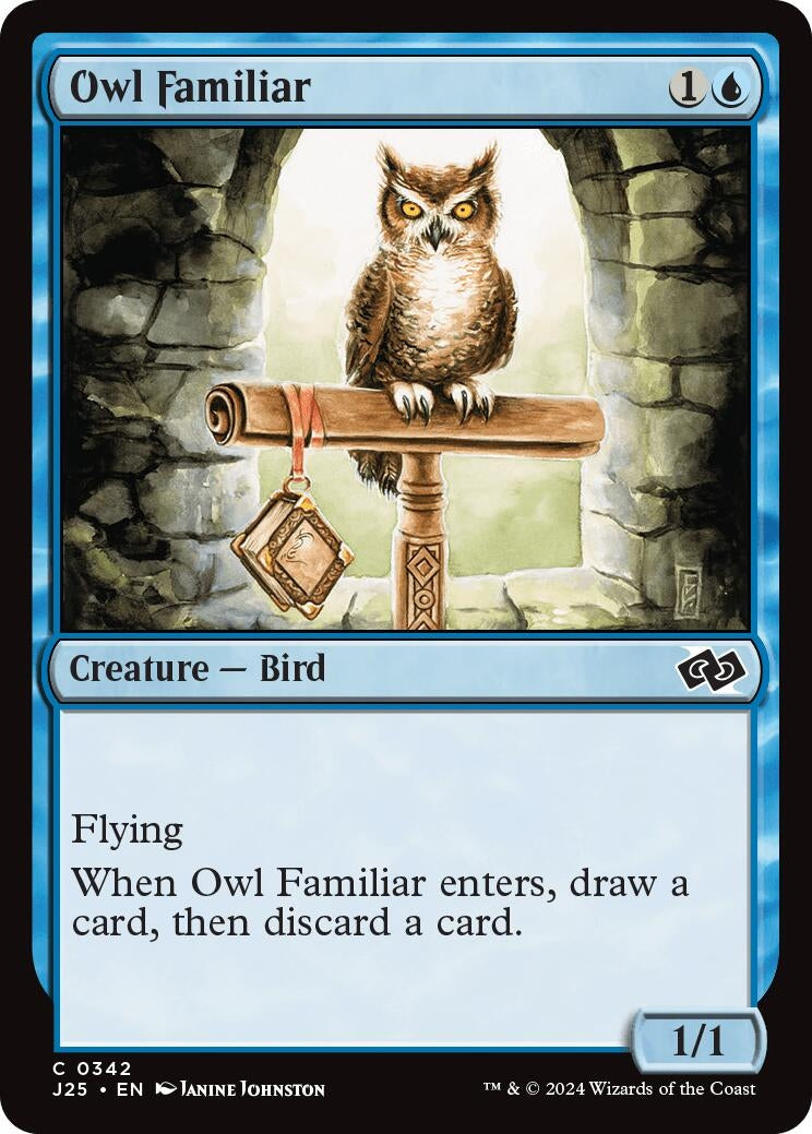 Image for Owl Familiar (342) (Foundations Jumpstart) - Magic: The Gathering