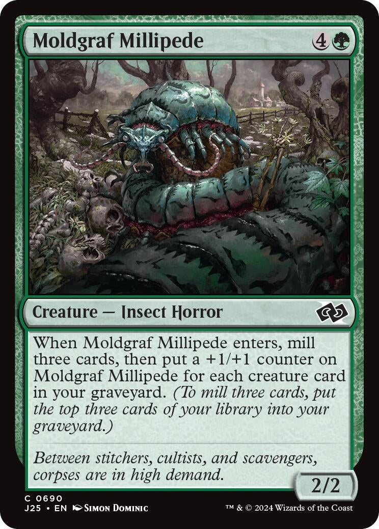 Image for Moldgraf Millipede (690) (Foundations Jumpstart) - Magic: The Gathering