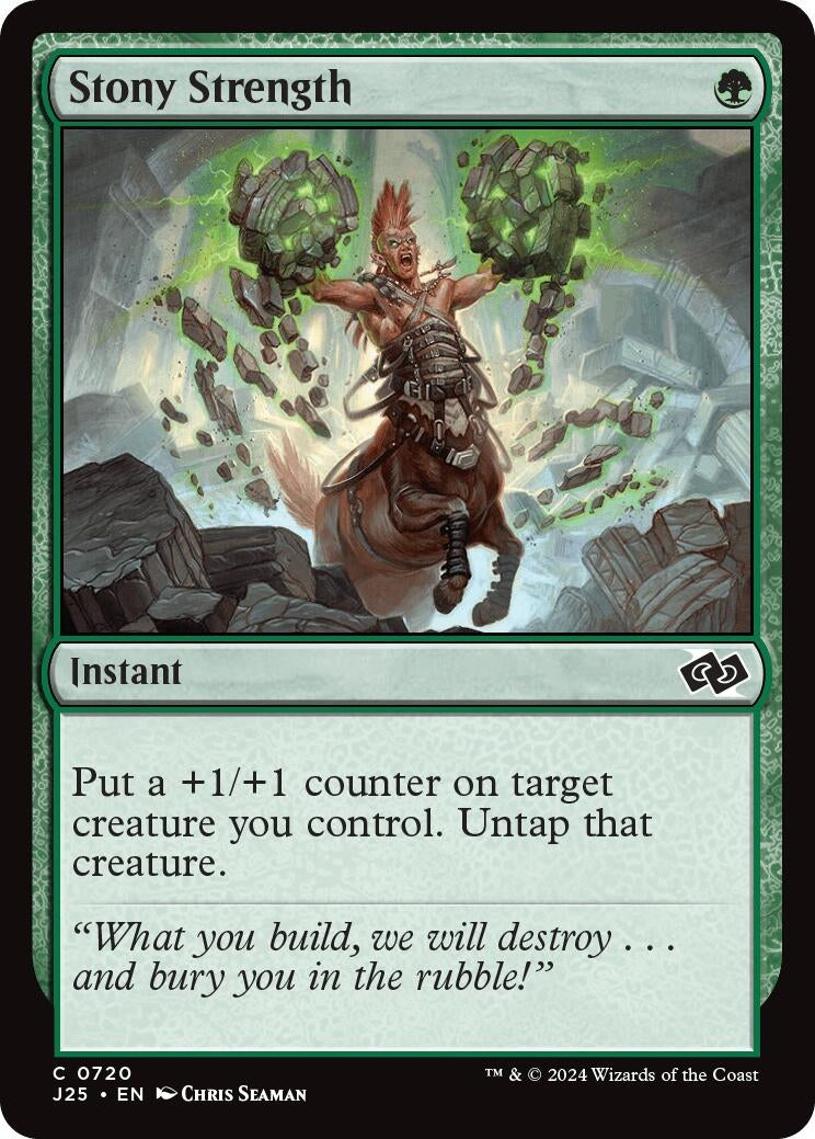 Image for Stony Strength (720) (Foundations Jumpstart) - Magic: The Gathering