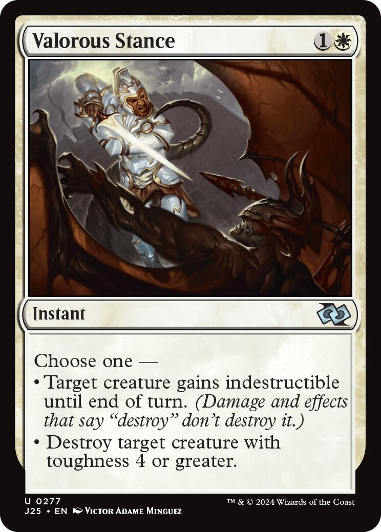 Image for Valorous Stance (277) (Foundations Jumpstart) - Magic: The Gathering