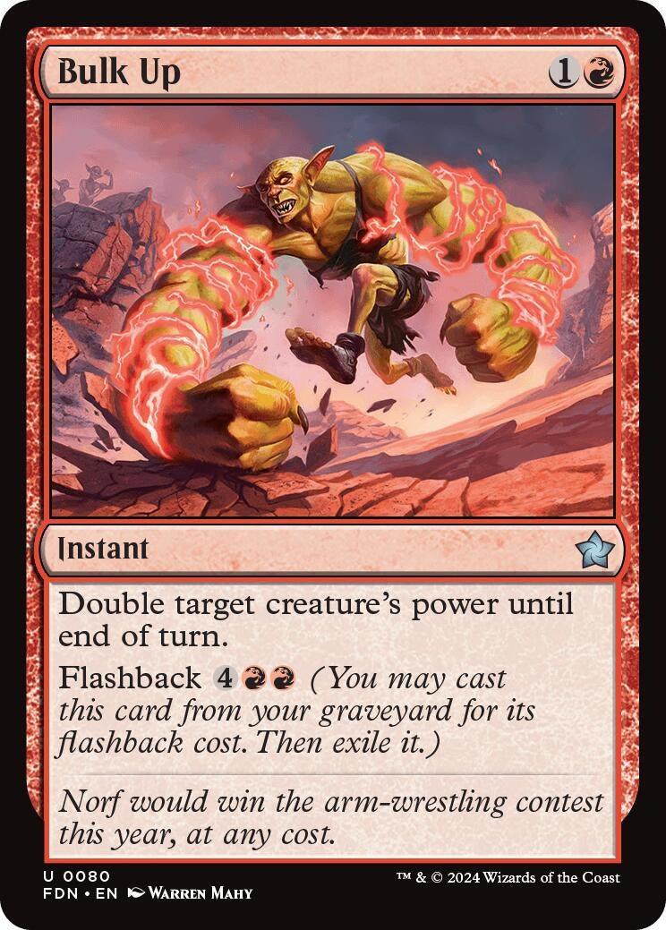 Image for Bulk Up (80) (Foil) (Foundations) - Magic: The Gathering