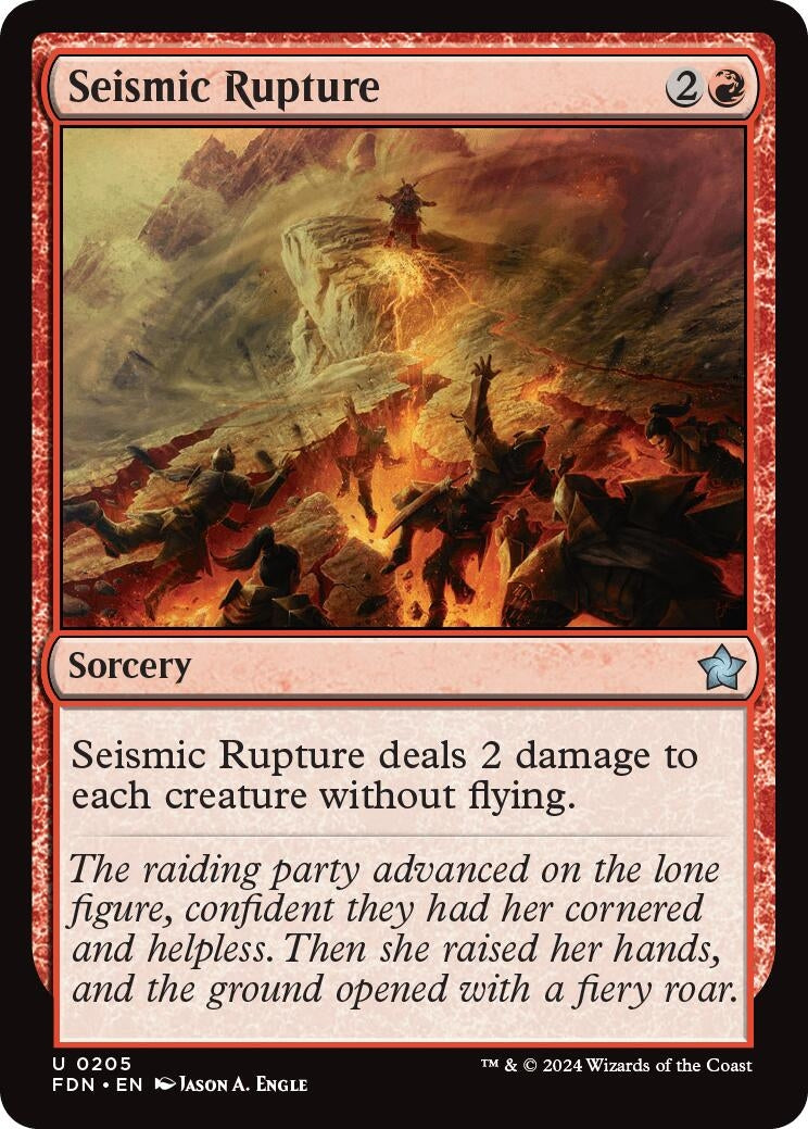 Image for Seismic Rupture (205) (Foil) (Foundations) - Magic: The Gathering