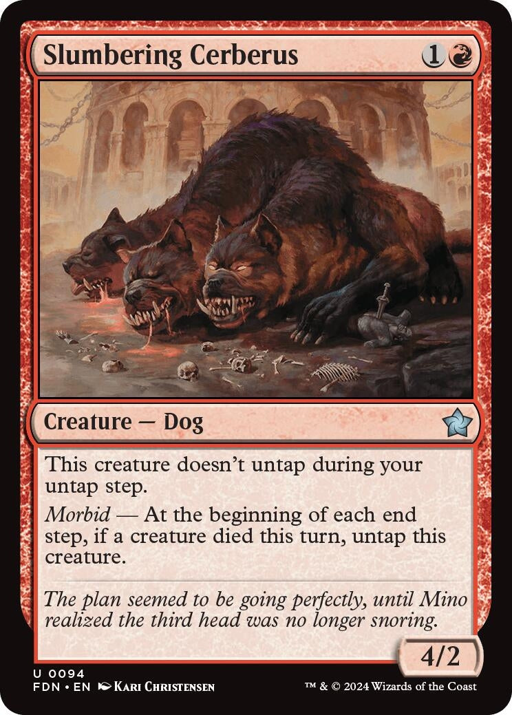 Image for Slumbering Cerberus (94) (Foil) (Foundations) - Magic: The Gathering