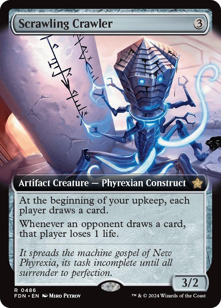 Image for Scrawling Crawler (Extended Art) (486) (Foil) (Foundations) - Magic: The Gathering