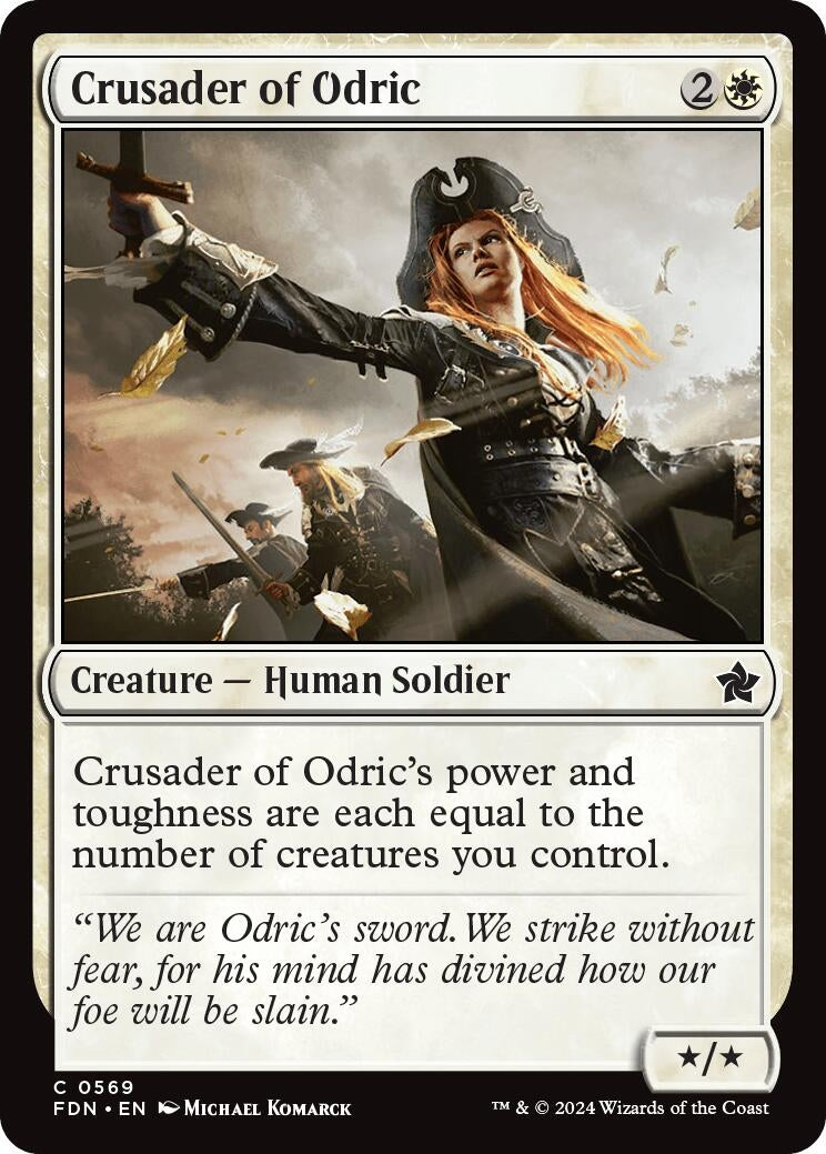 Image for Crusader of Odric (0569) (569) (Foundations) - Magic: The Gathering