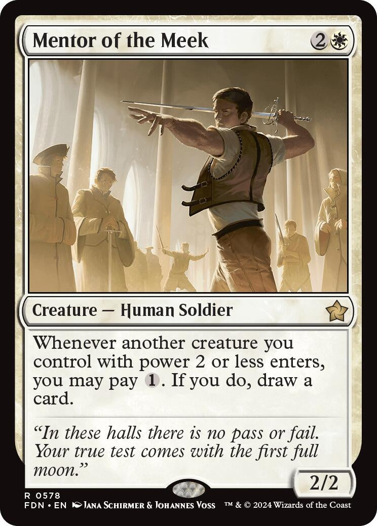 Image for Mentor of the Meek (578) (Foundations) - Magic: The Gathering