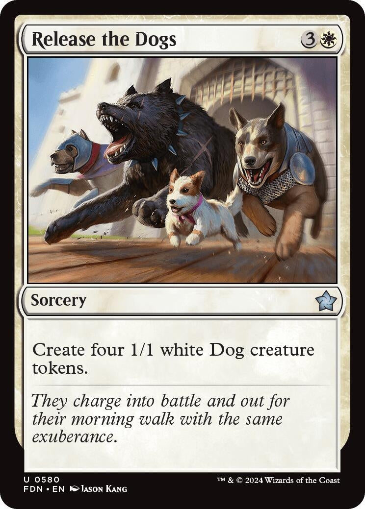 Image for Release the Dogs (580) (Foundations) - Magic: The Gathering