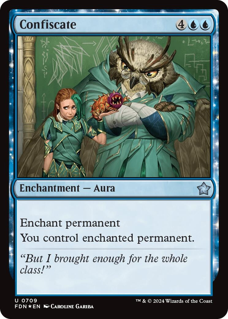 Image for Confiscate (709) (Foil) (Foundations) - Magic: The Gathering