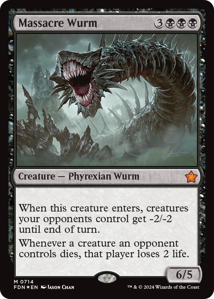 Image for Massacre Wurm (0714) (714) (Foil) (Foundations) - Magic: The Gathering