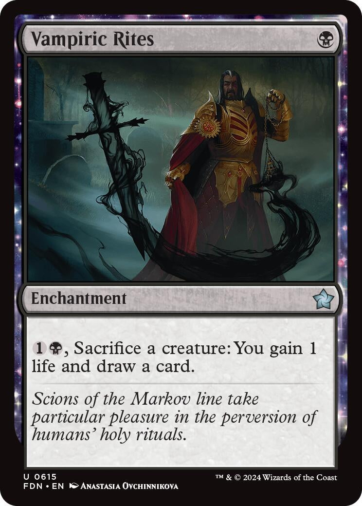 Image for Vampiric Rites (615) (Foundations) - Magic: The Gathering