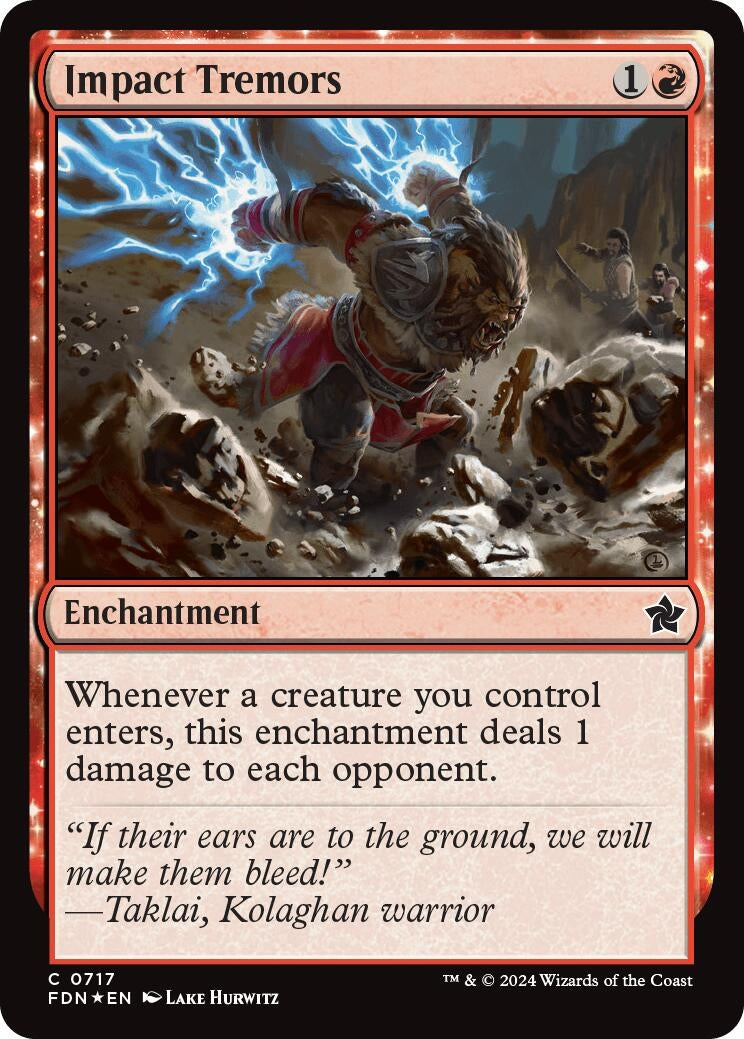 Image for Impact Tremors (717) (Foil) (Foundations) - Magic: The Gathering