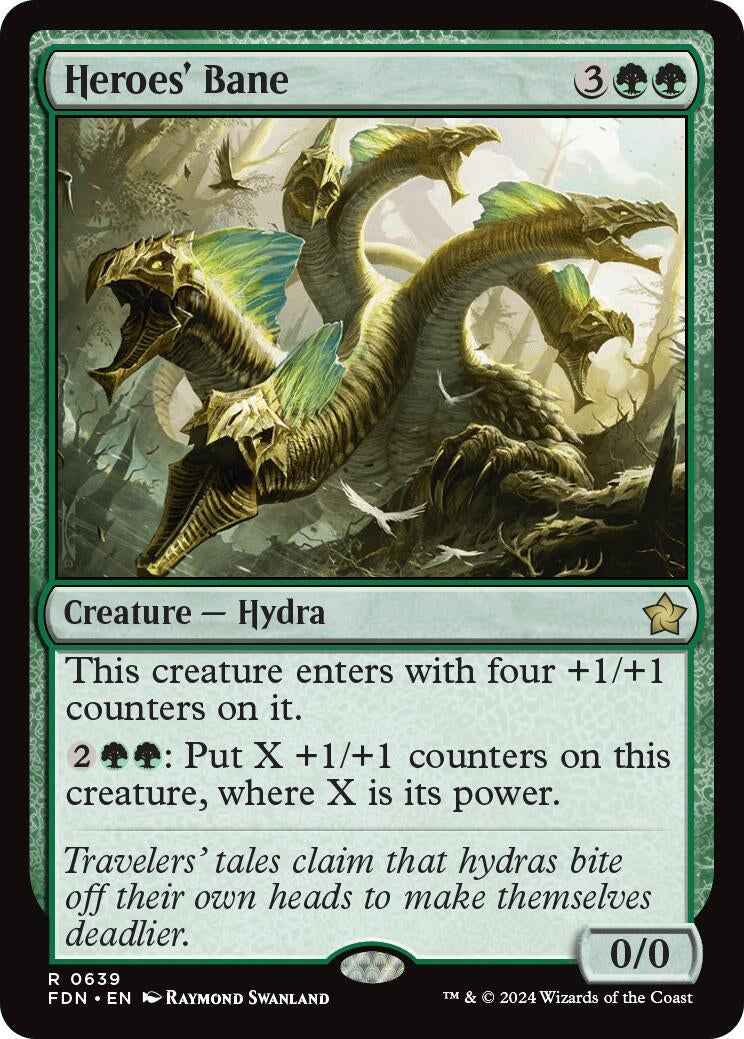 Image for Heroes' Bane (639) (Foundations) - Magic: The Gathering