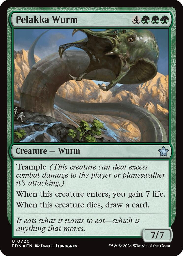 Image for Pelakka Wurm (0720) (720) (Foil) (Foundations) - Magic: The Gathering