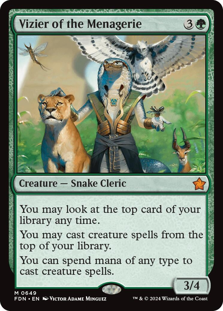 Image for Vizier of the Menagerie (0649) (649) (Foundations) - Magic: The Gathering