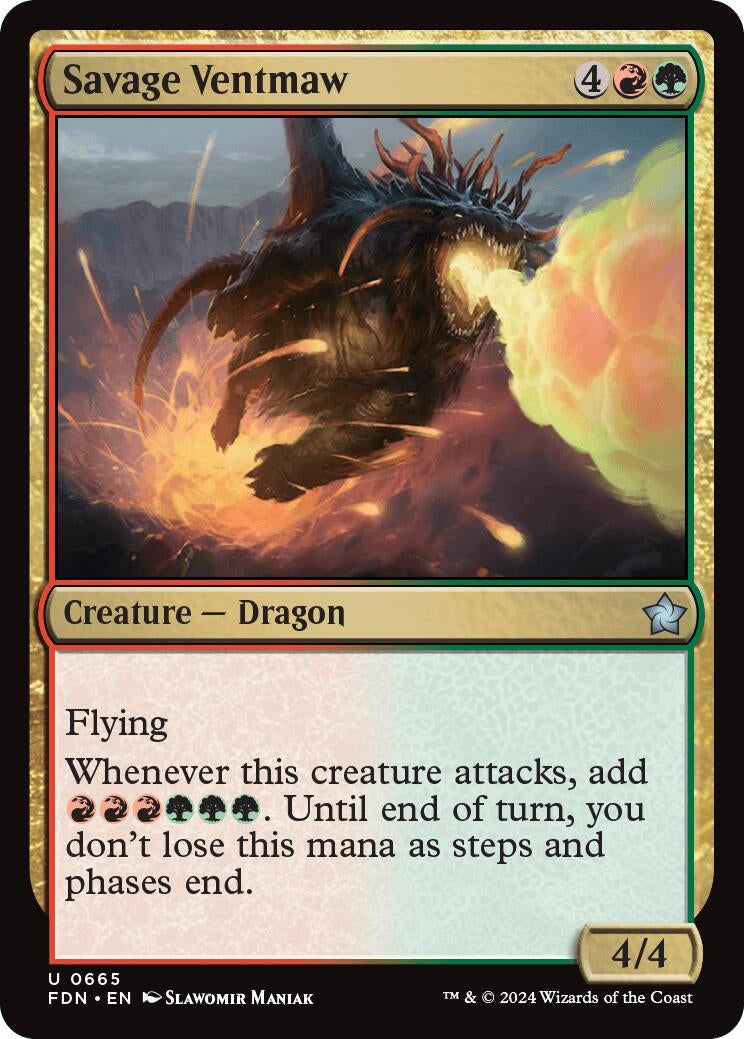 Image for Savage Ventmaw (665) (Foundations) - Magic: The Gathering