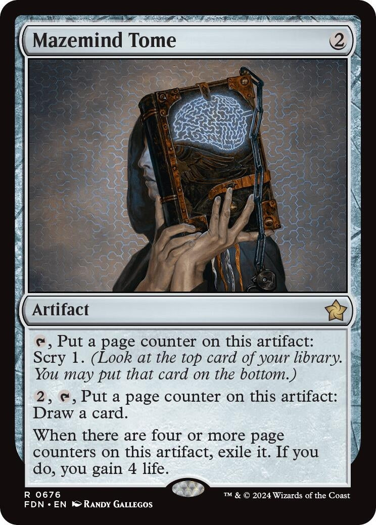 Image for Mazemind Tome (676) (Foundations) - Magic: The Gathering