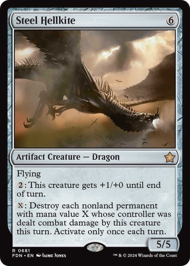Image for Steel Hellkite (681) (Foundations) - Magic: The Gathering