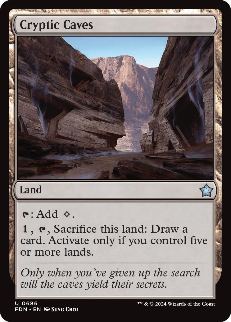 Image for Cryptic Caves (0686) (686) (Foundations) - Magic: The Gathering