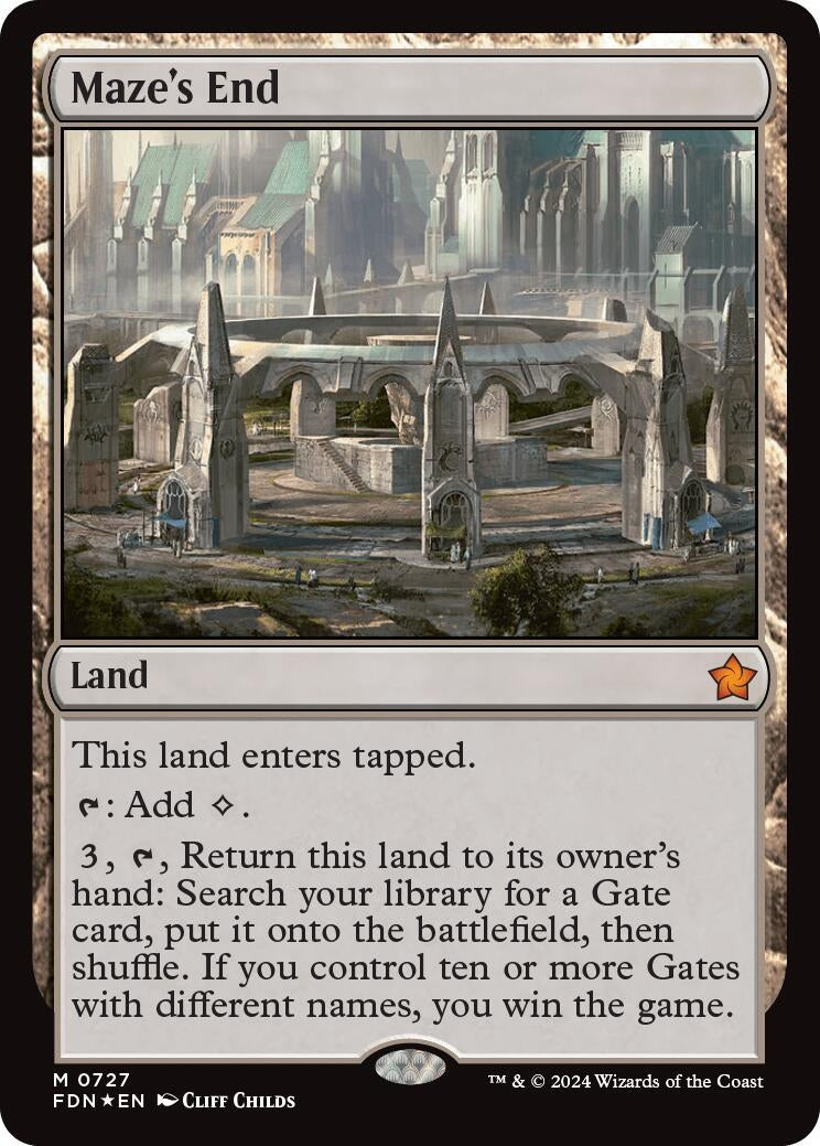 Image for Maze's End (727) (Foil) (Foundations) - Magic: The Gathering