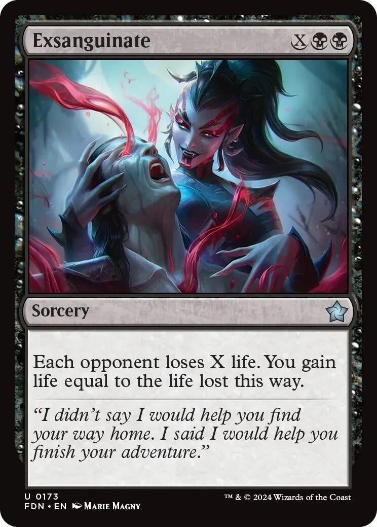 Image for Exsanguinate (173) (Foil) (Foundations) - Magic: The Gathering