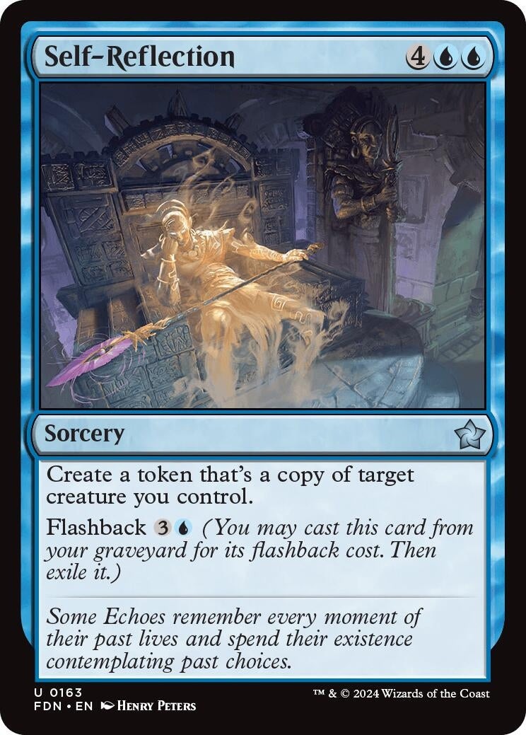 Image for Self-Reflection (163) (Foil) (Foundations) - Magic: The Gathering