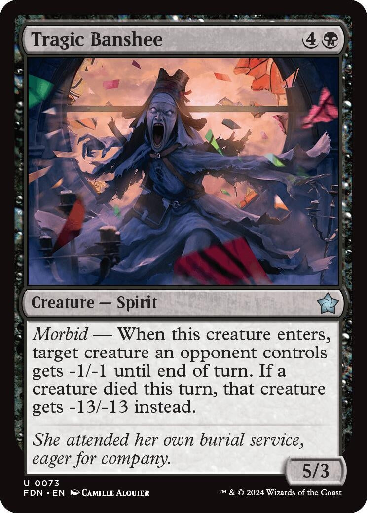 Image for Tragic Banshee (73) (Foil) (Foundations) - Magic: The Gathering
