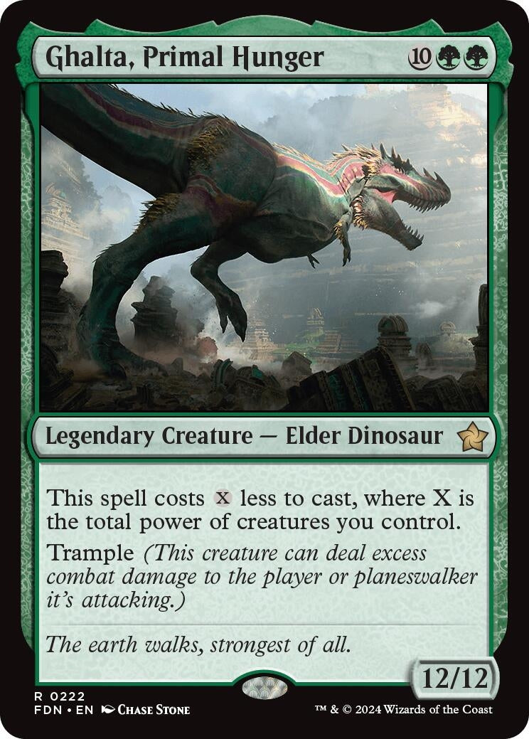 Image for Ghalta, Primal Hunger (222) (Foundations) - Magic: The Gathering