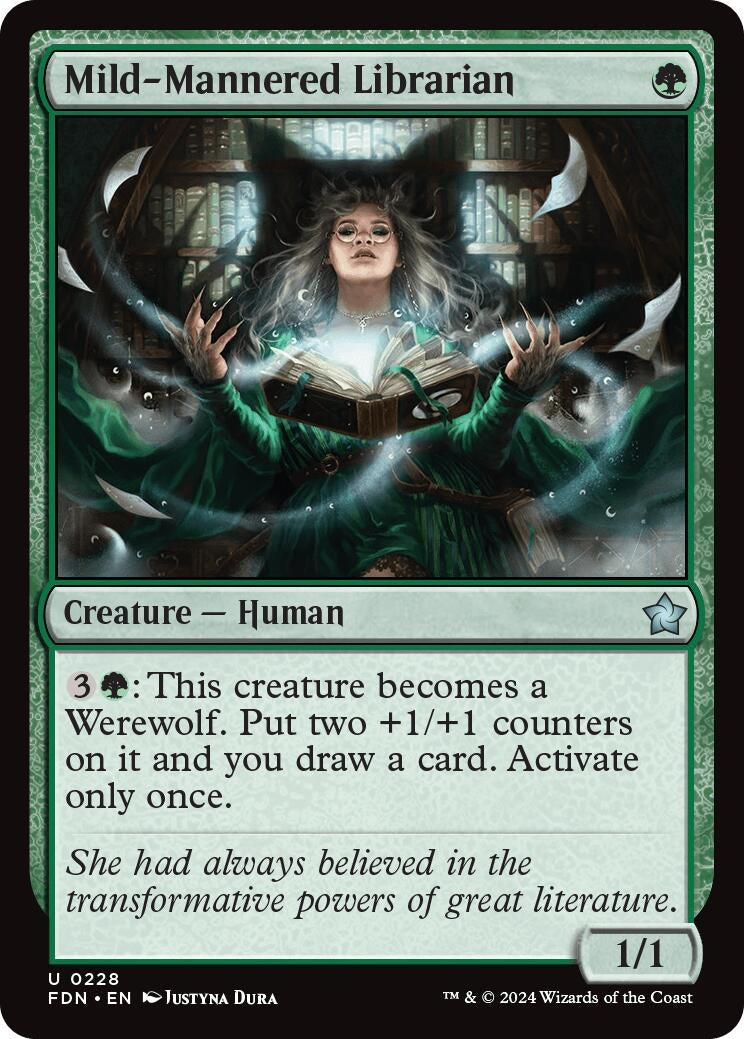 Image for Mild-Mannered Librarian (228) (Foil) (Foundations) - Magic: The Gathering