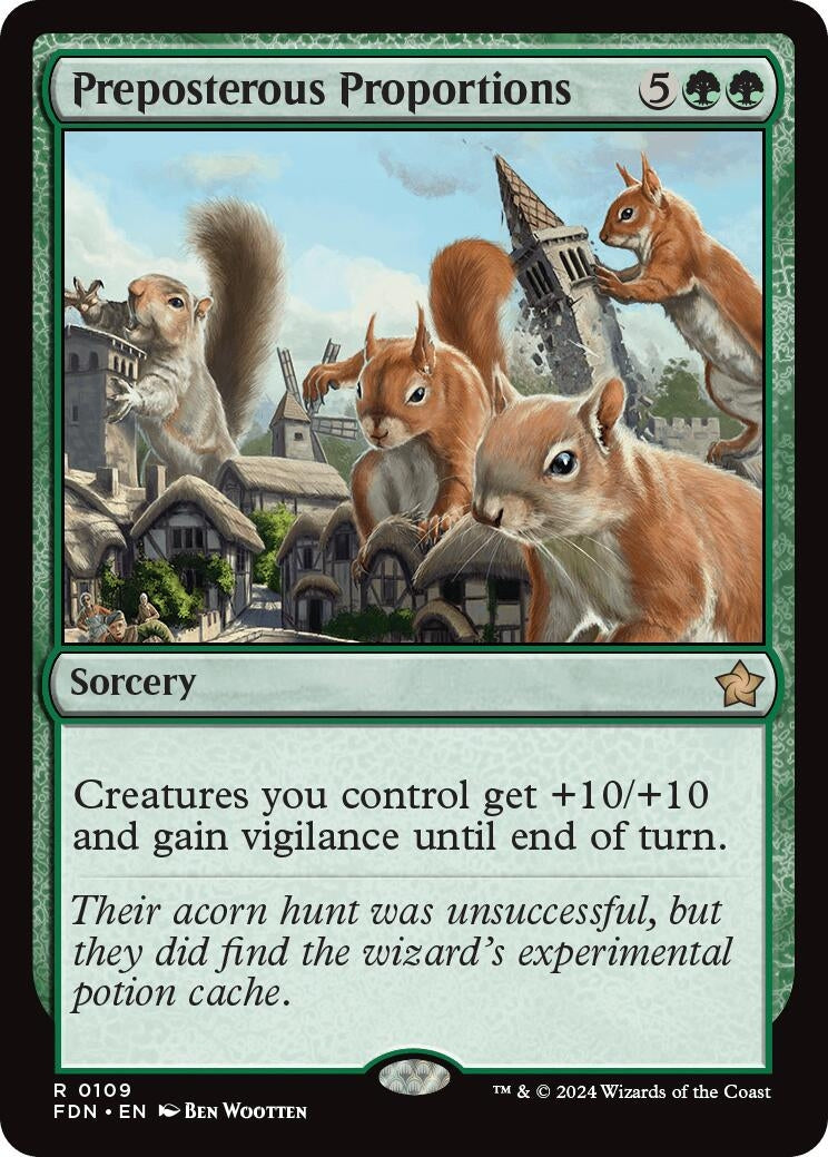 Image for Preposterous Proportions (109) (Foil) (Foundations) - Magic: The Gathering