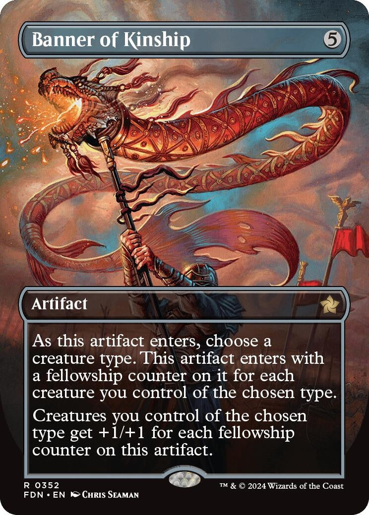 Image for Banner of Kinship (Borderless) (352) (Foil) (Foundations) - Magic: The Gathering