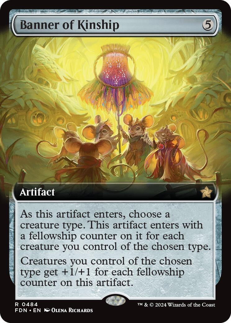 Image for Banner of Kinship (Extended Art) (484) (Foil) (Foundations) - Magic: The Gathering