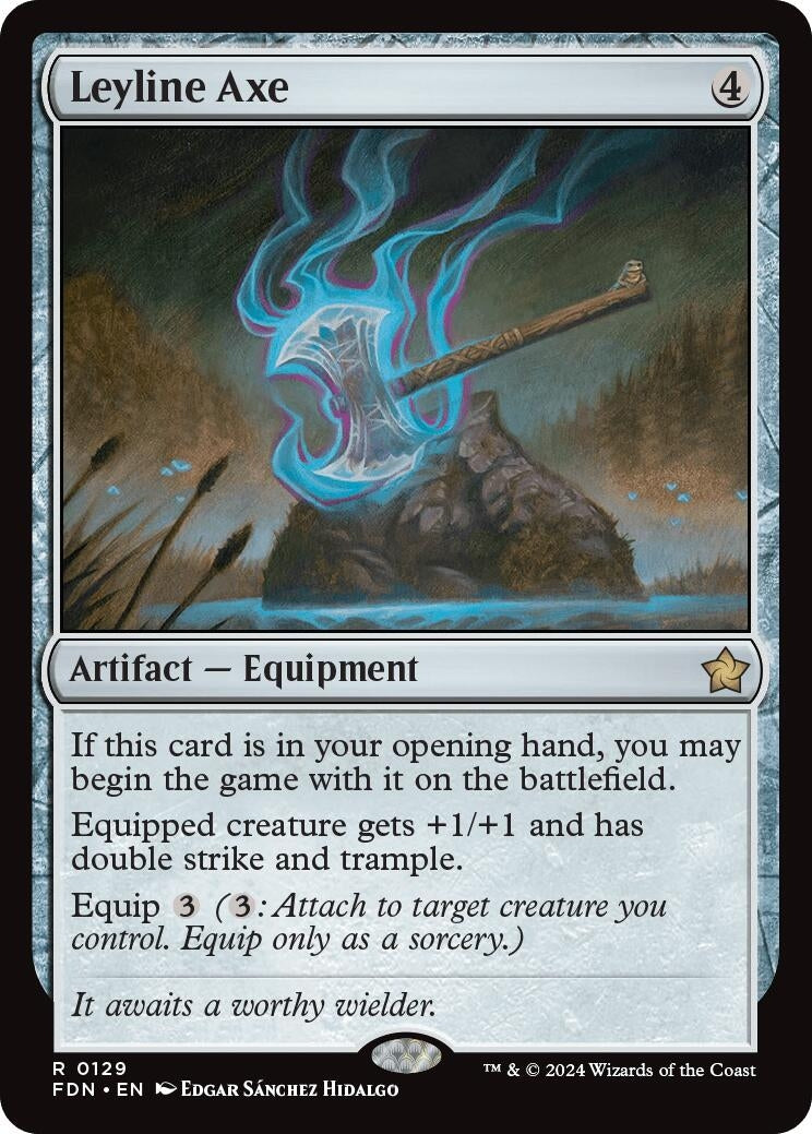 Image for Leyline Axe (129) (Foil) (Foundations) - Magic: The Gathering