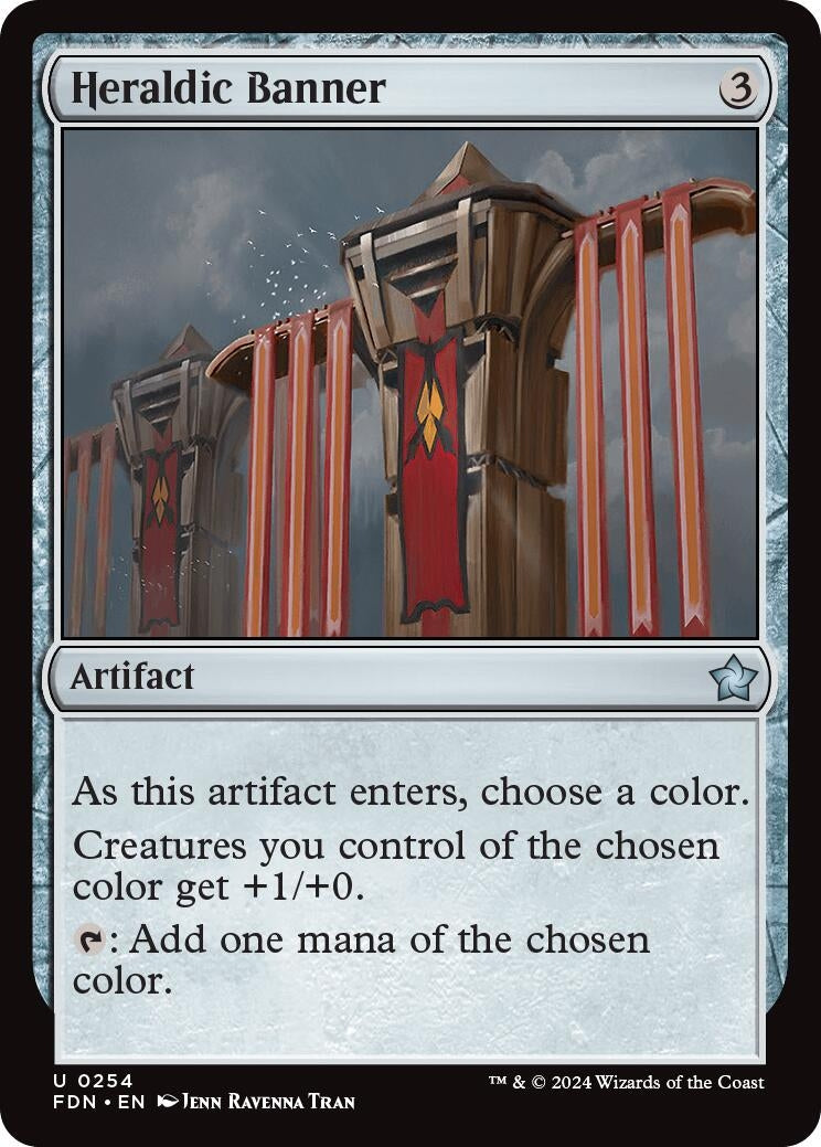 Image for Heraldic Banner (254) (Foil) (Foundations) - Magic: The Gathering