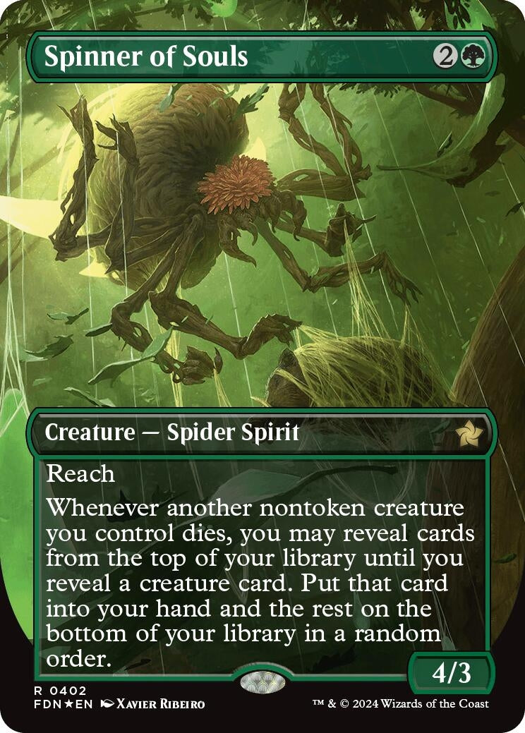 Image for Spinner of Souls (Borderless) (Mana Foil) (402) (Foil) (Foundations) - Magic: The Gathering