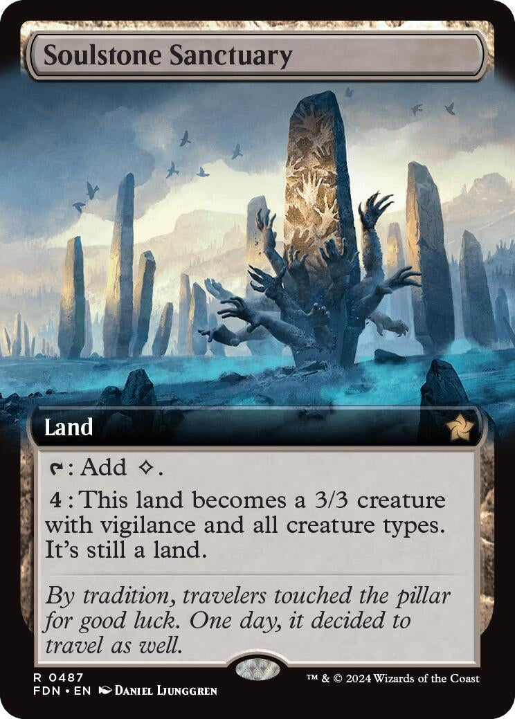 Image for Soulstone Sanctuary (Extended Art) (487) (Foil) (Foundations) - Magic: The Gathering