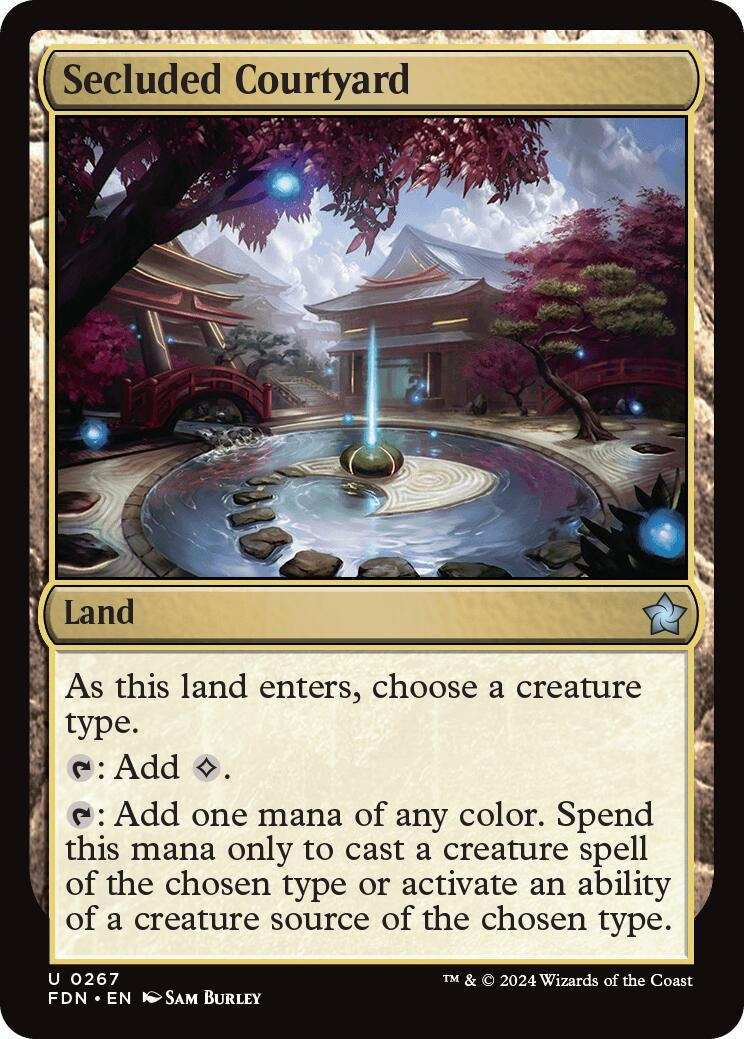 Image for Secluded Courtyard (267) (Foil) (Foundations) - Magic: The Gathering