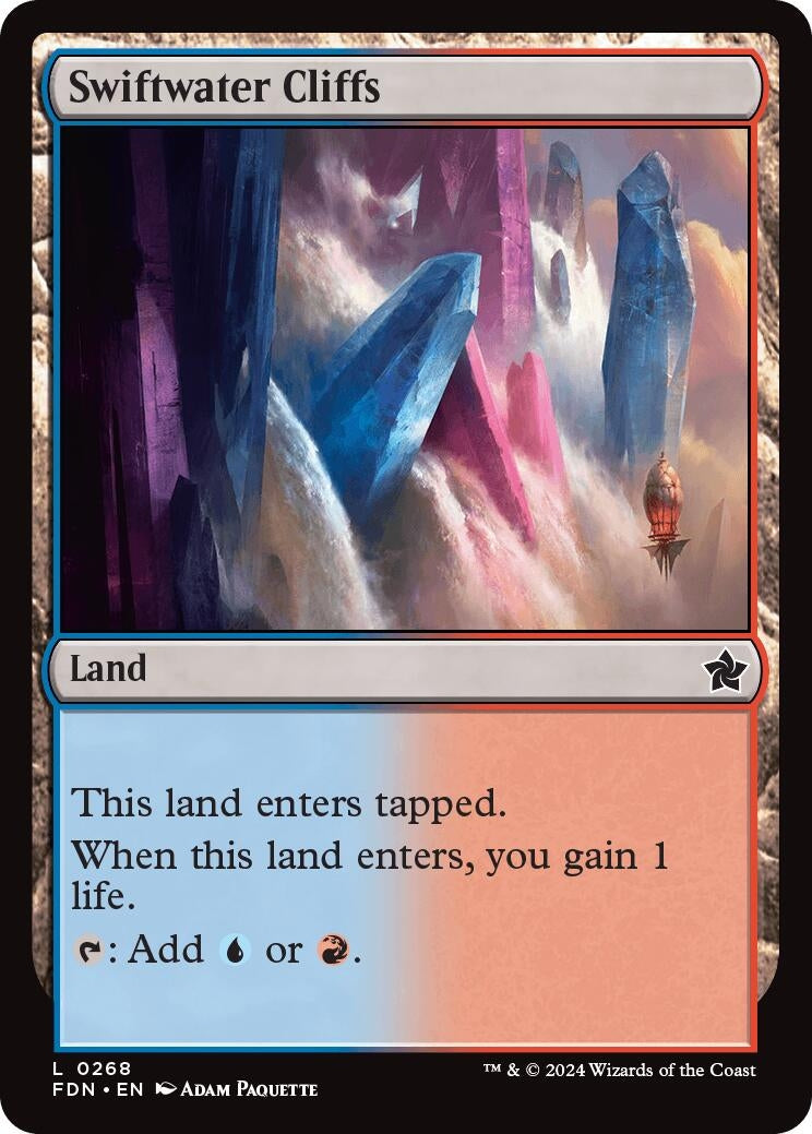 Image for Swiftwater Cliffs (268) (Foundations) - Magic: The Gathering