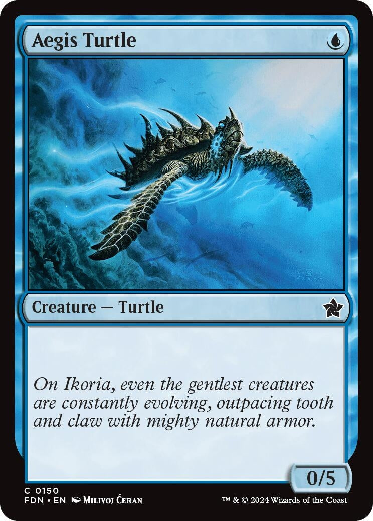 Image for Aegis Turtle (150) (Foil) (Foundations) - Magic: The Gathering