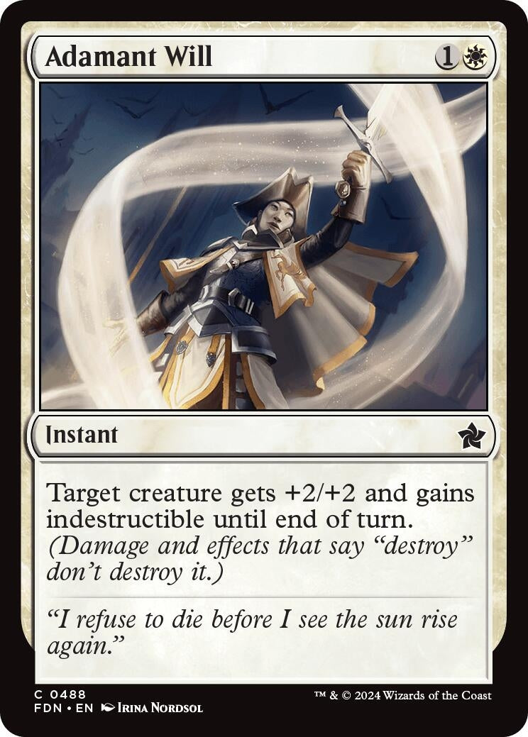 Image for Adamant Will (488) (Foundations) - Magic: The Gathering