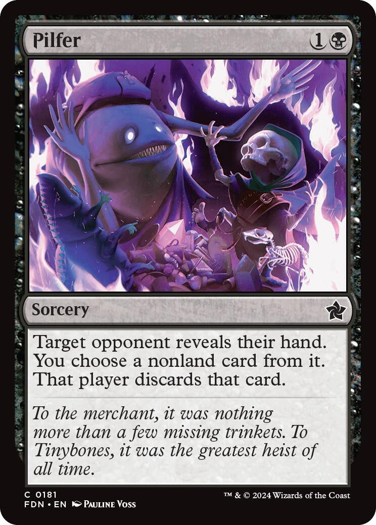 Image for Pilfer (181) (Foil) (Foundations) - Magic: The Gathering