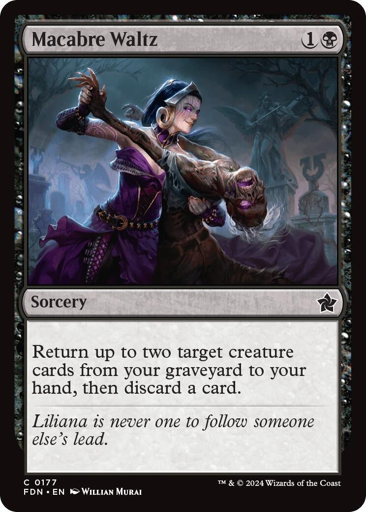 Image for Macabre Waltz (177) (Foil) (Foundations) - Magic: The Gathering